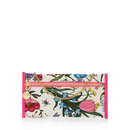 Gucci Canvas Flora Pochette (SHF-QyfIqL)