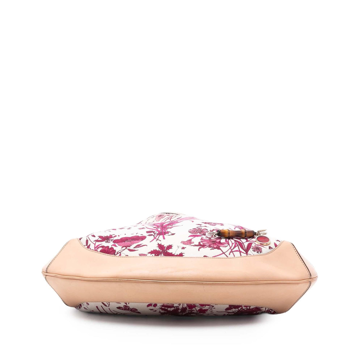 Gucci Canvas Floral Peggy Bamboo Hobo