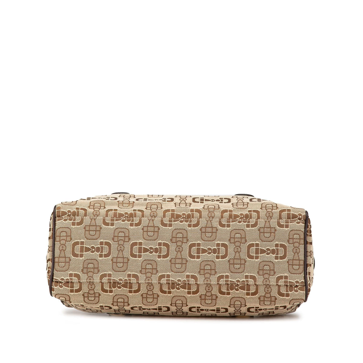 Gucci Canvas Horsebit Charmy Boston Bag