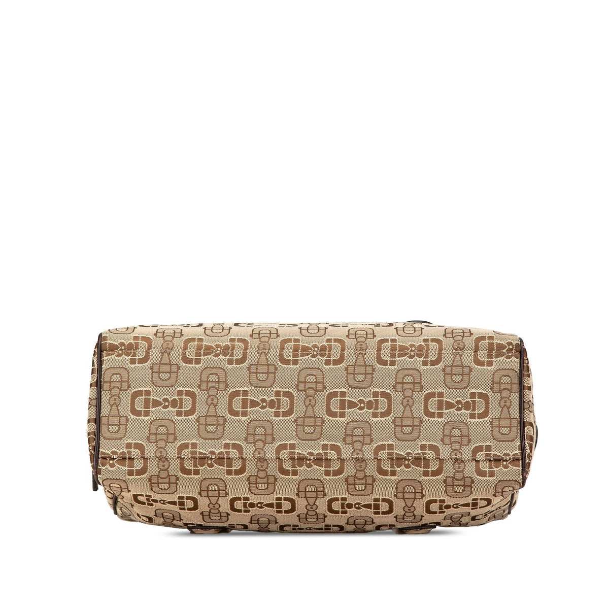 Gucci Canvas Horsebit Charmy Boston Bag