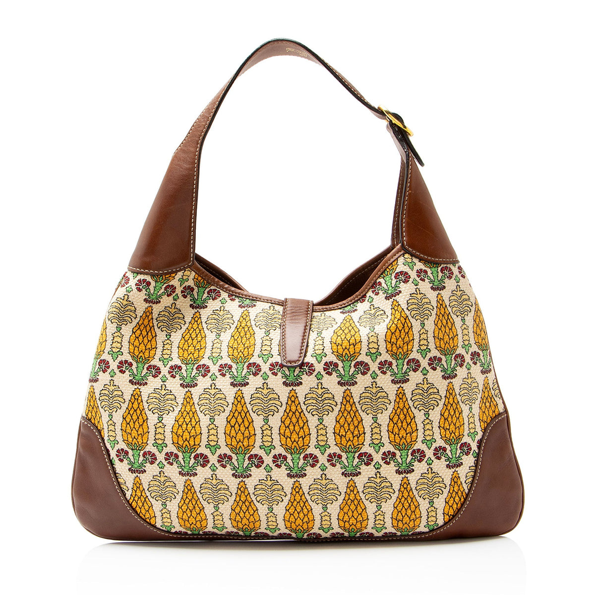 Gucci Canvas Pineapple Jackie Hobo