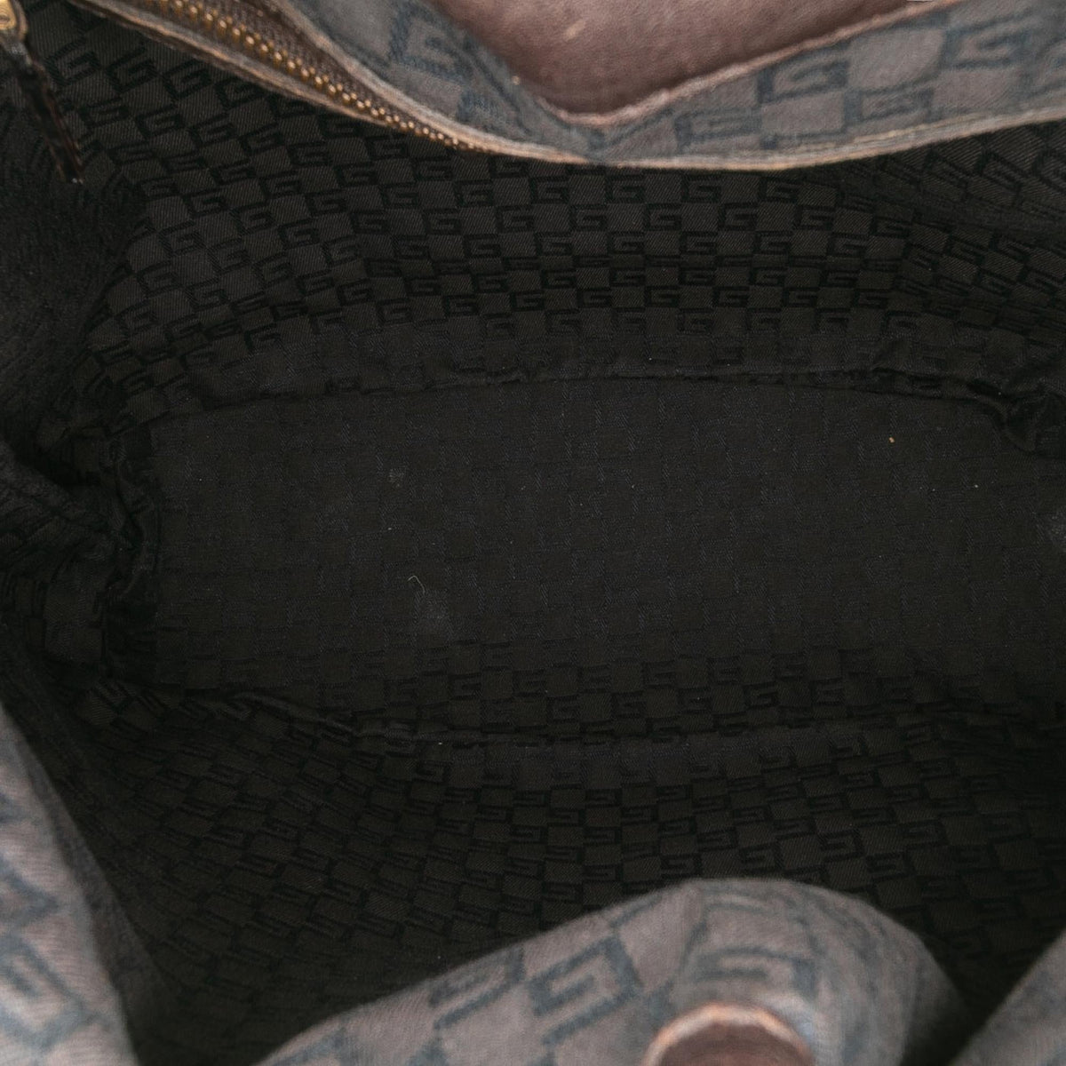 Gucci Canvas Ring Top Handle Bag