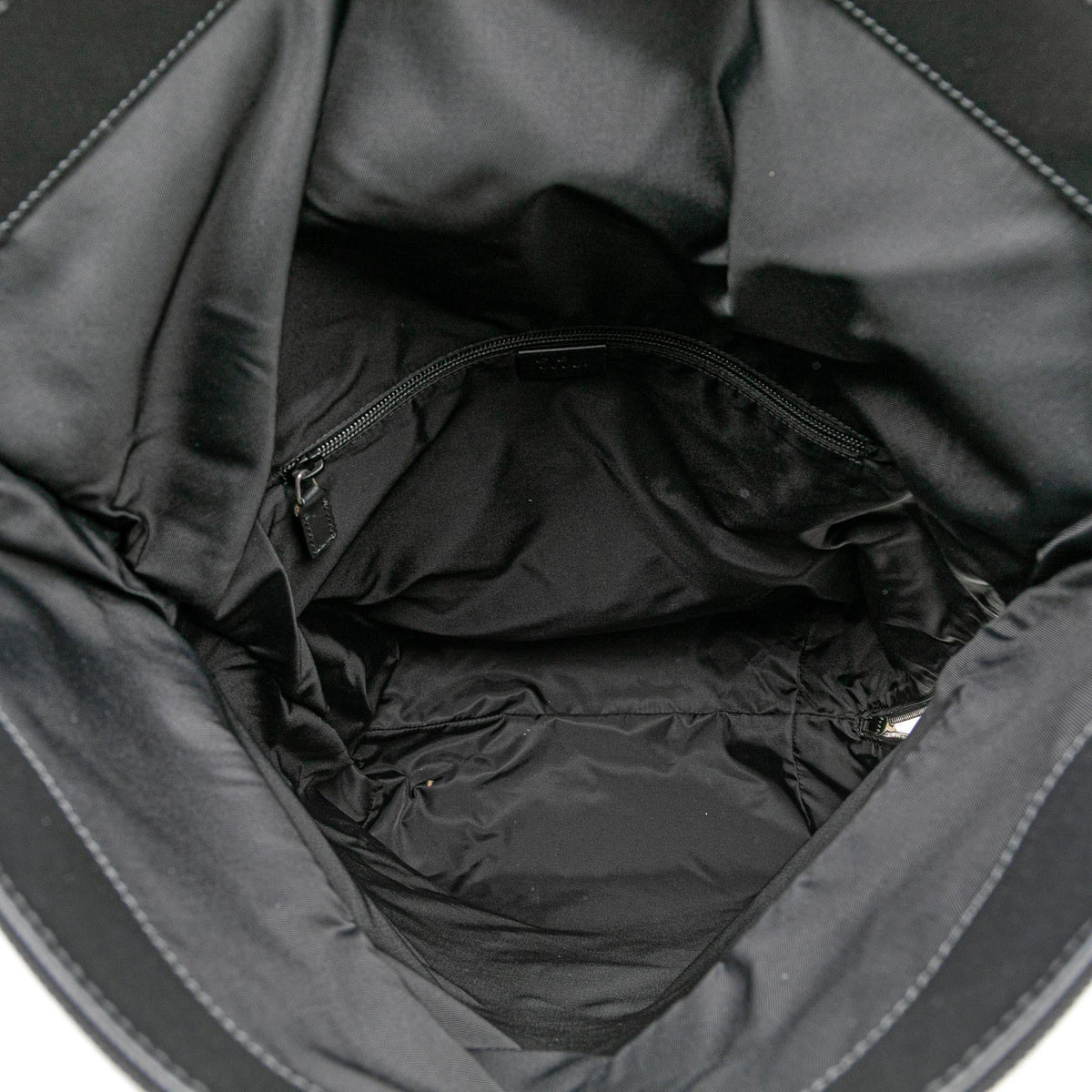 Gucci Canvas Techno Web Fold Over Backpack