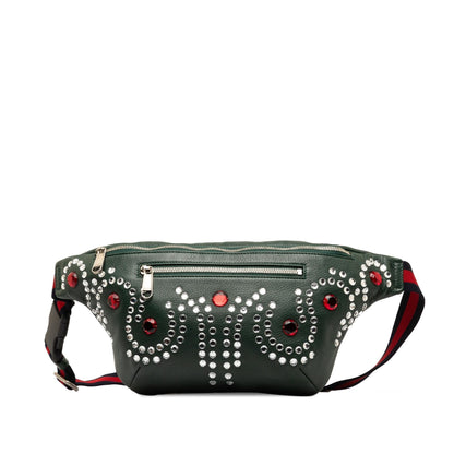 Gucci Crystal Embellished Web Belt Bag (SHG-OE46EQ)