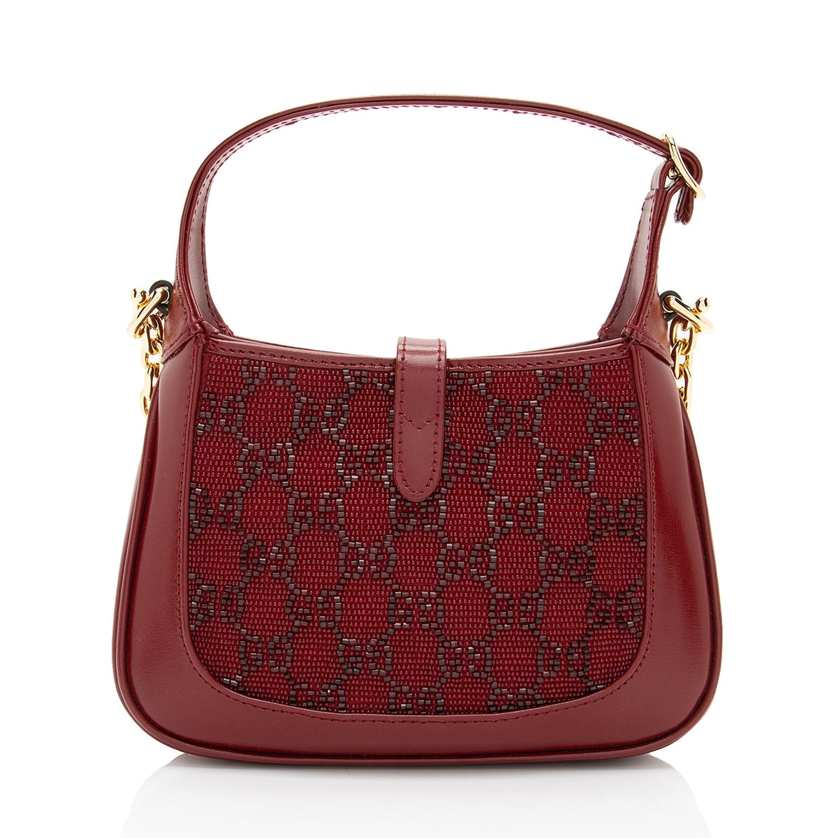 Gucci Crystal GG Jackie 1961 Mini Hobo (SHF-qrannc)