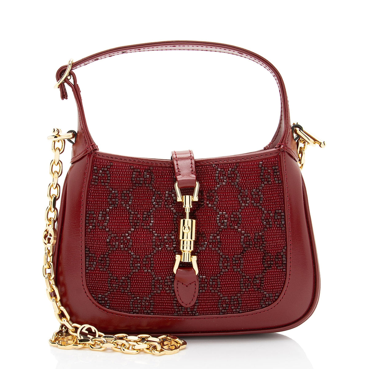 Gucci Crystal GG Jackie 1961 Mini Hobo (SHF-qrannc)