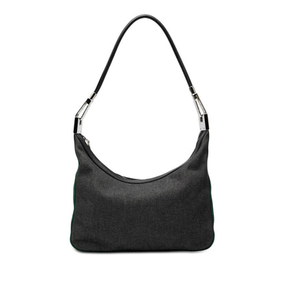 Gucci Denim Web Shoulder Bag