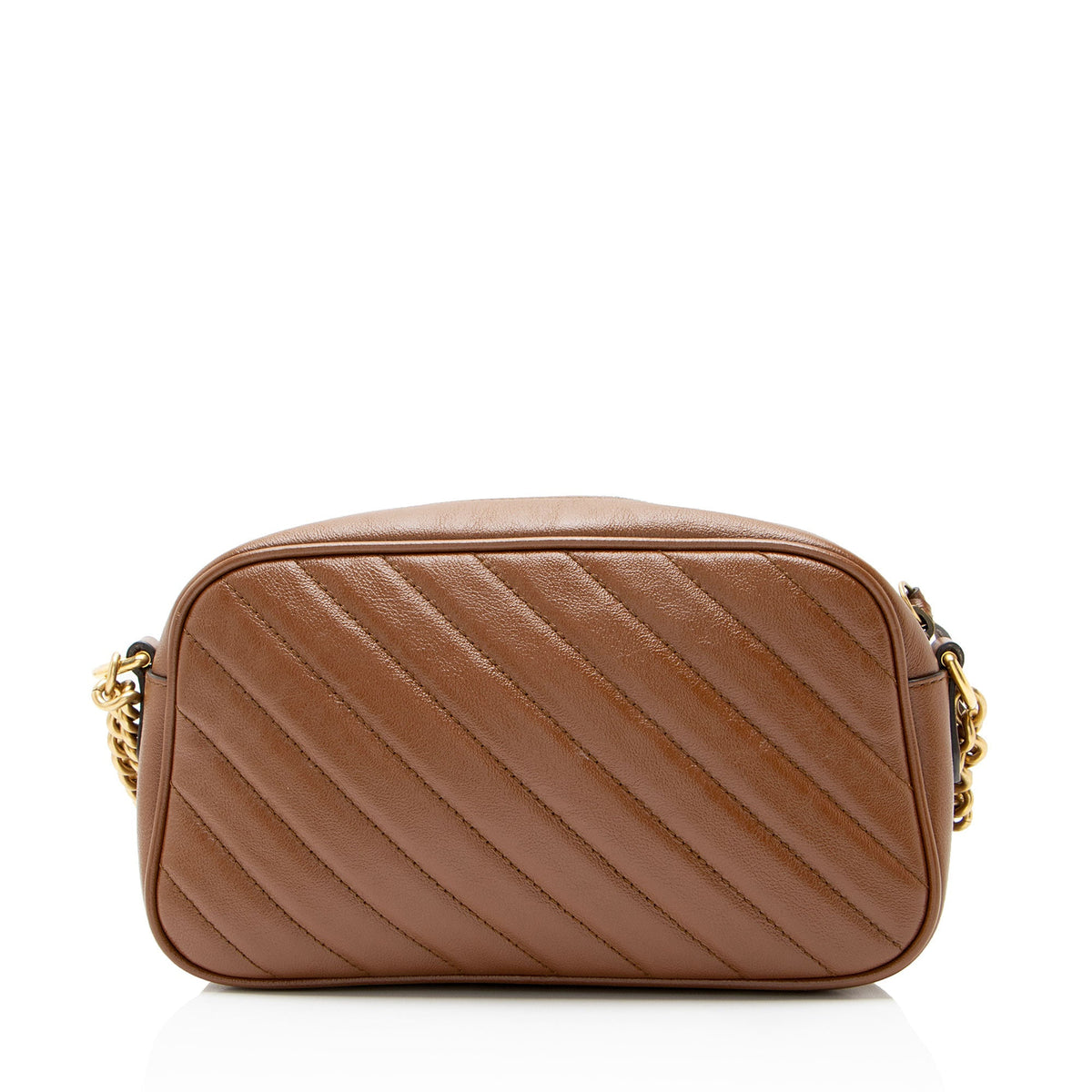 Gucci Diagonal Matelasse Leather GG Marmont Small Camera Bag