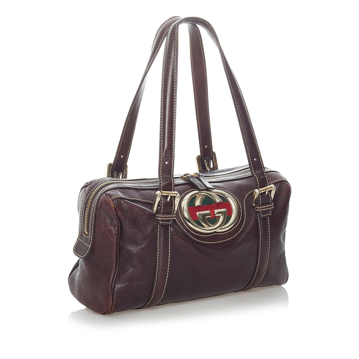 Gucci Dialux Britt Boston Bag (SHG-31068)