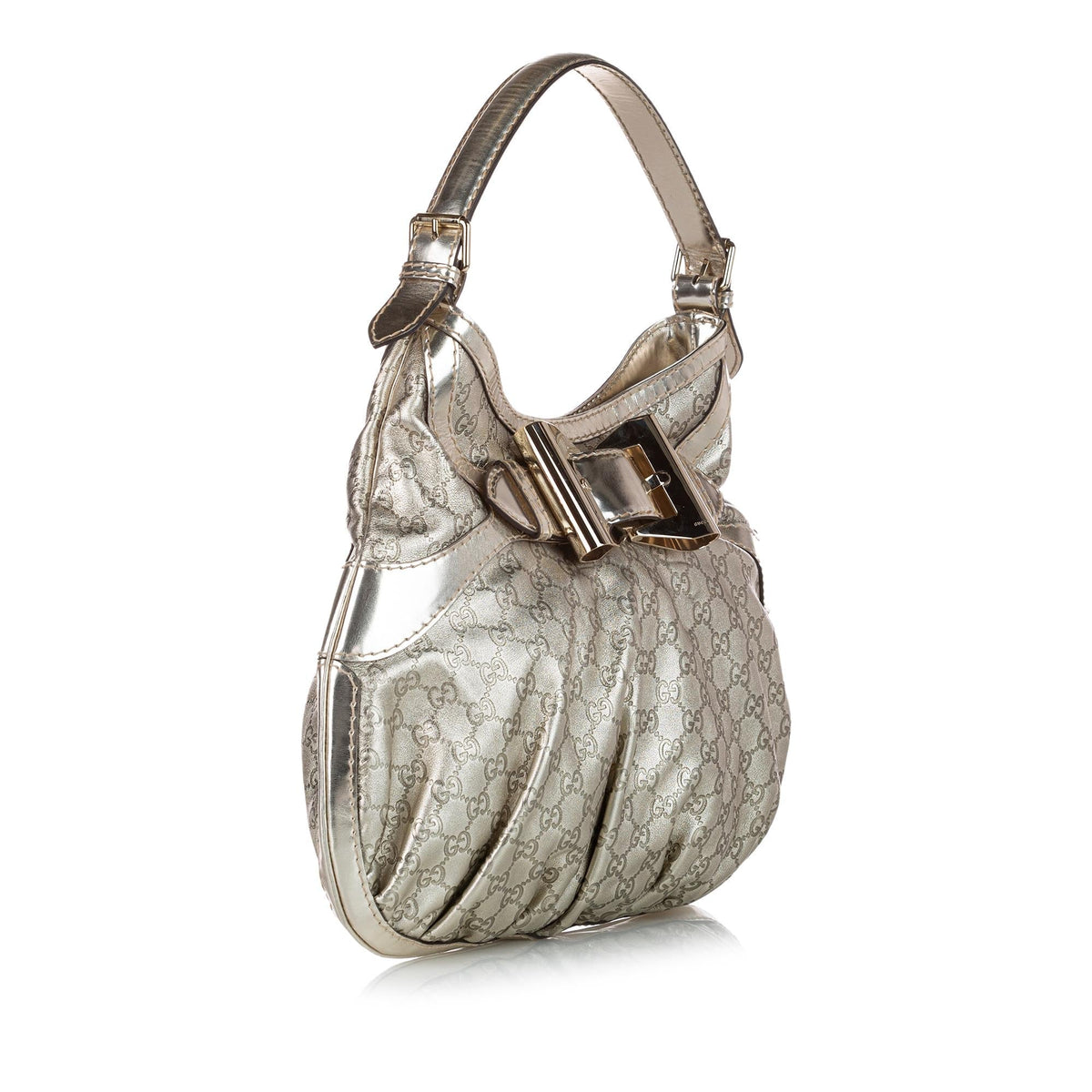 Gucci Dialux Queex Guccissima Metallic Hobo (SHG-24603)