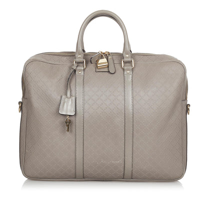 Gucci Diamante Bright Leather Briefcase (SHG-24200)