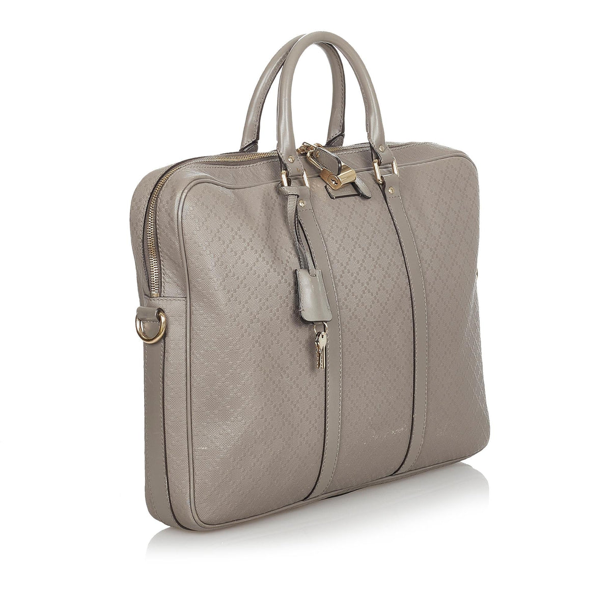 Gucci Diamante Bright Leather Briefcase (SHG-24200)