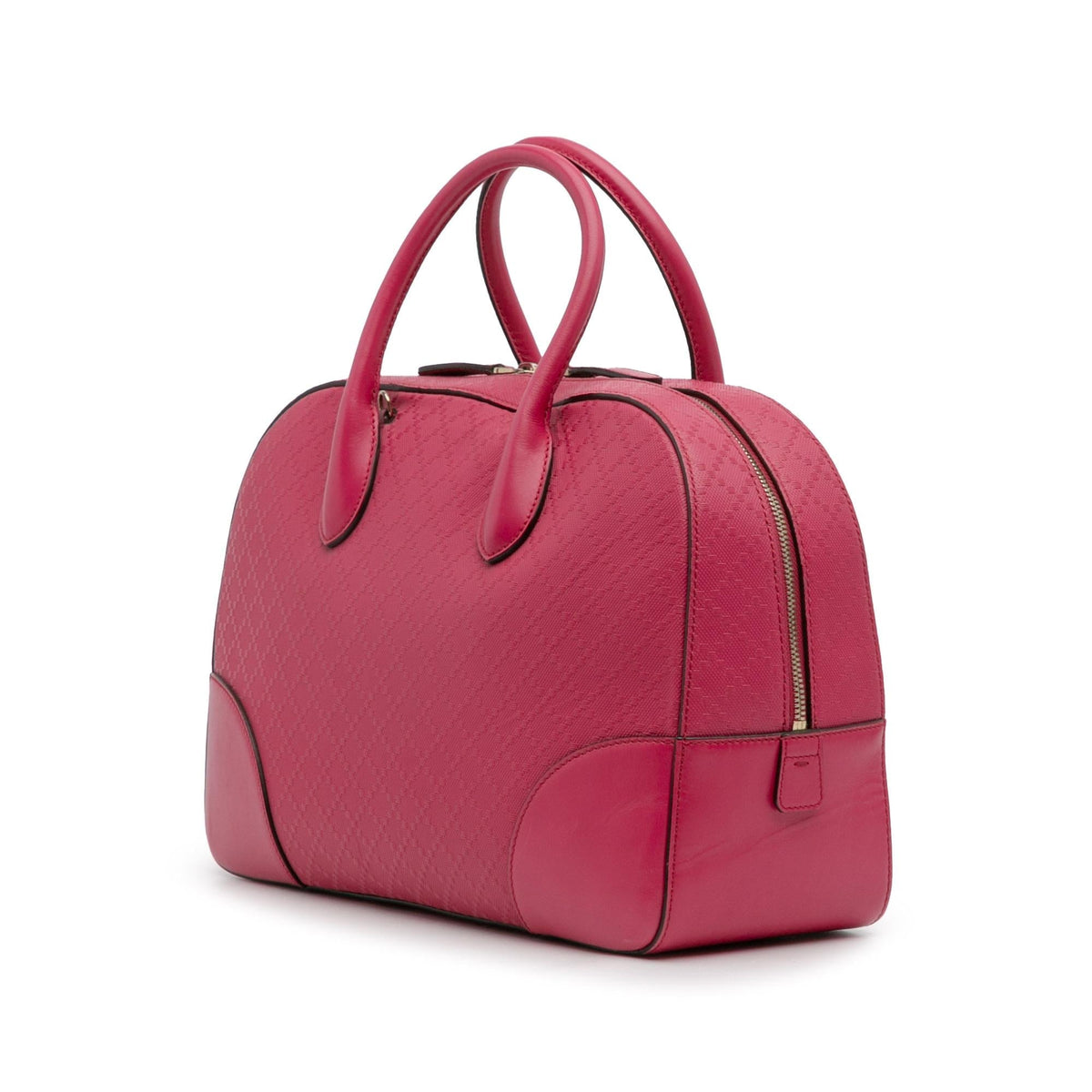 Gucci Diamante Bright Leather Satchel