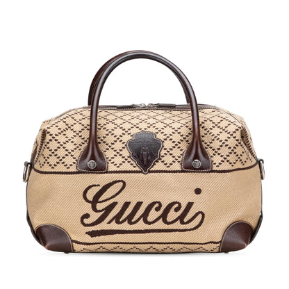 Gucci Diamante Canvas Crest Boston