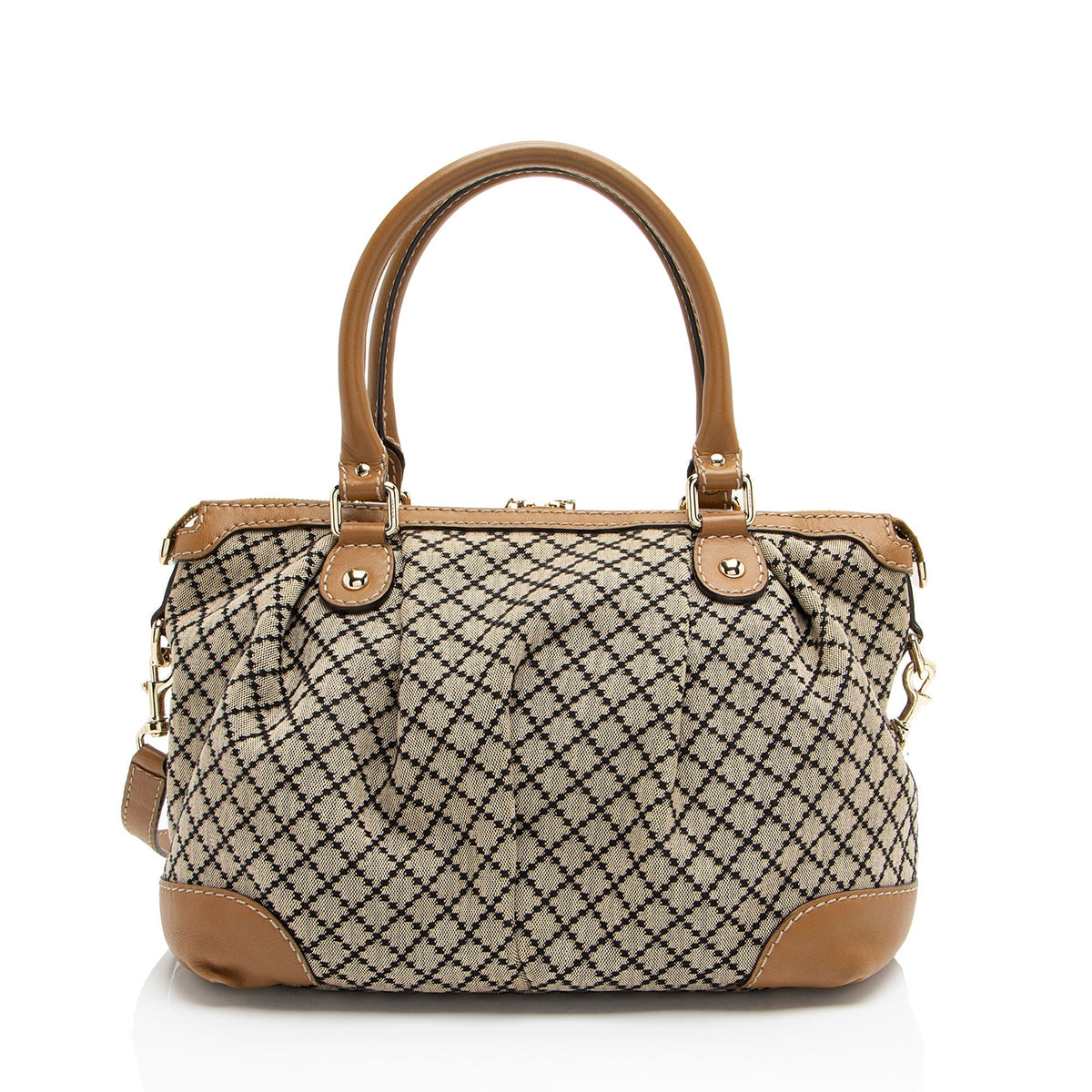 Gucci Diamante Canvas Sukey Medium Satchel