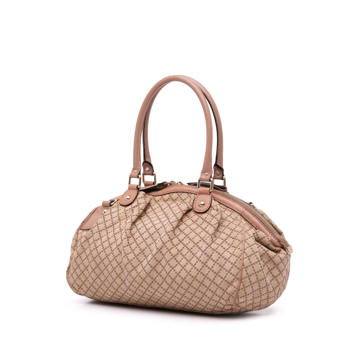 Gucci Diamante Canvas Sukey Satchel