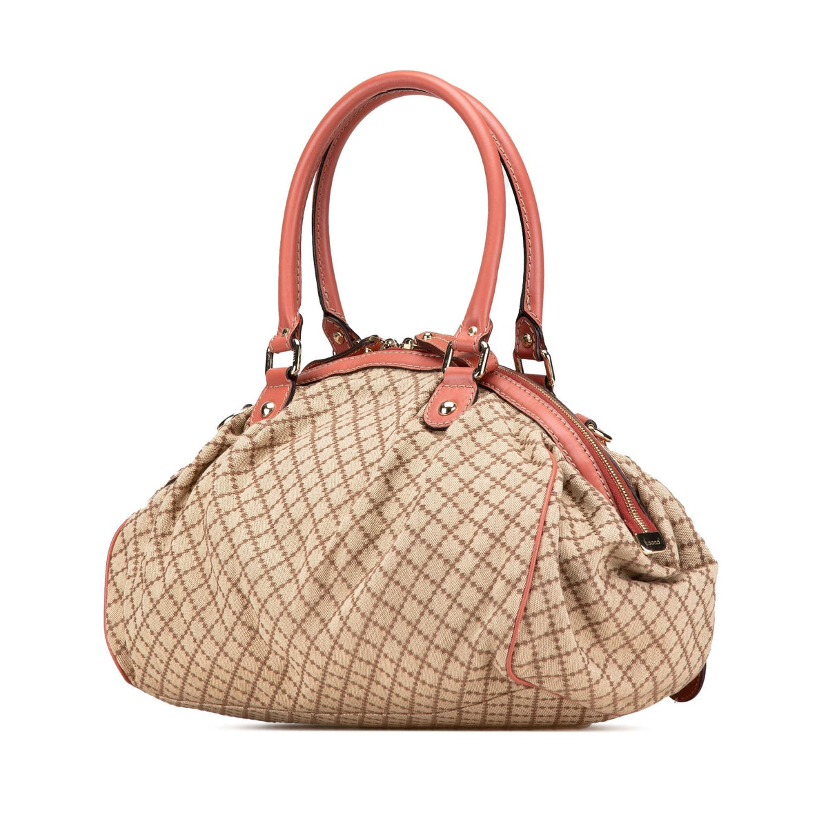 Gucci Diamante Canvas Sukey Satchel