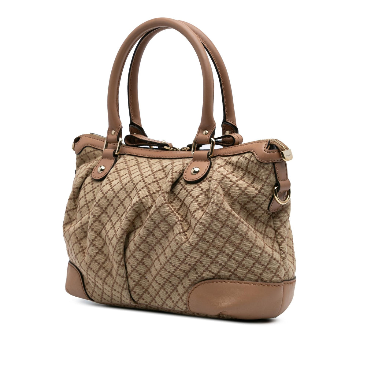 Gucci Diamante Canvas Sukey Satchel