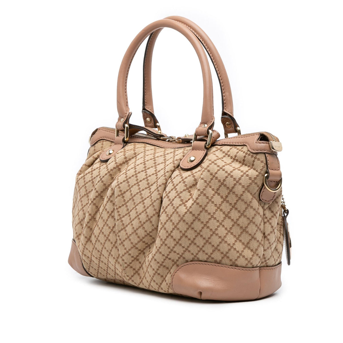 Gucci Diamante Canvas Sukey Satchel