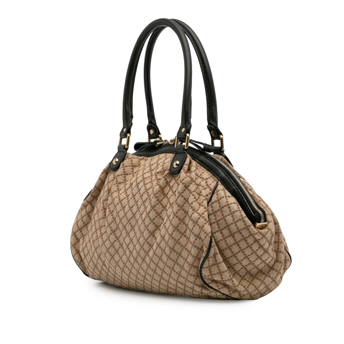 Gucci Diamante Canvas Sukey Satchel