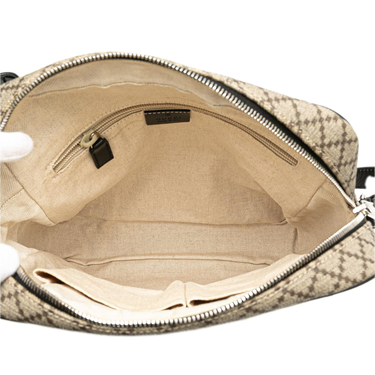 Gucci Diamante Coated Canvas Zip Crossbody
