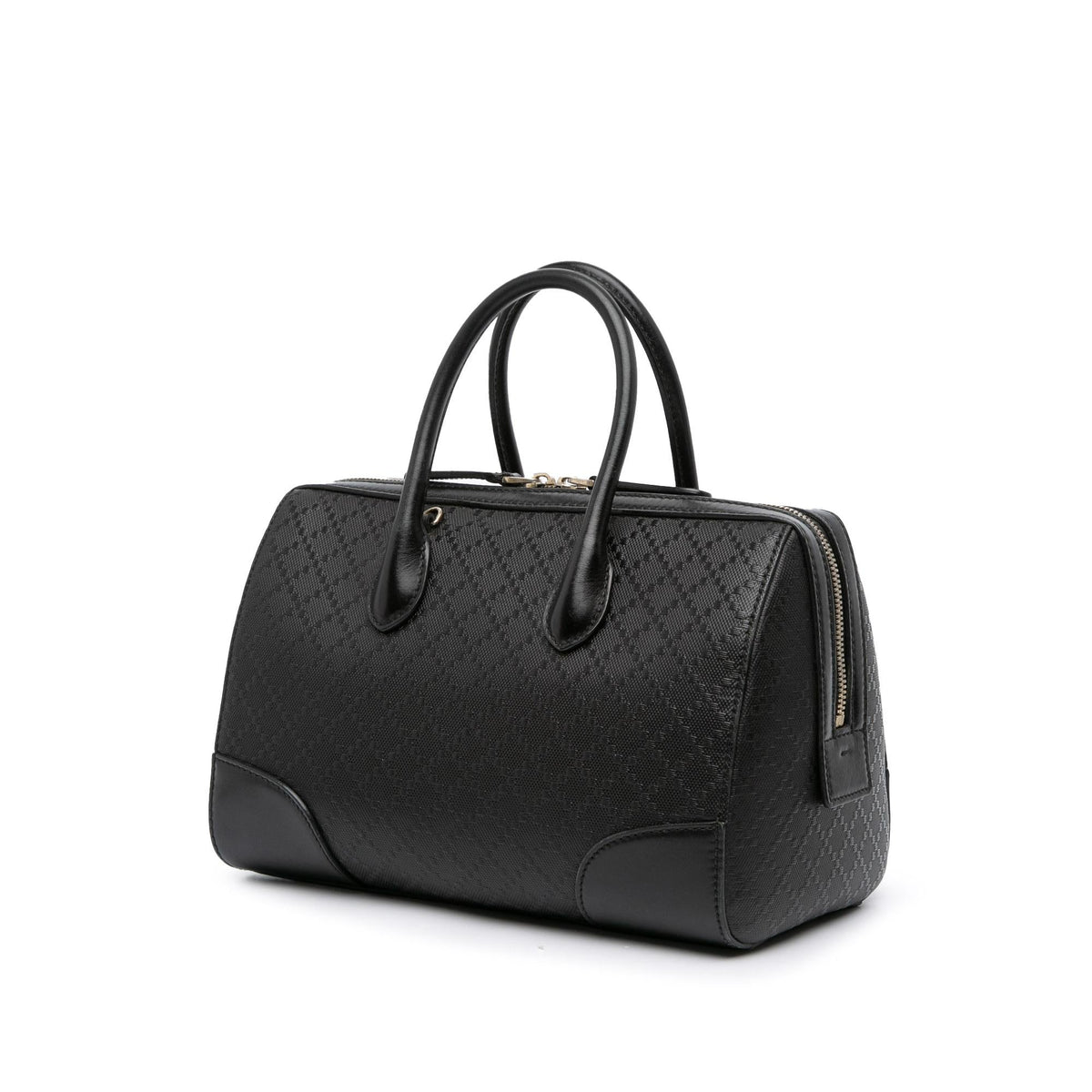 Gucci Diamante Leather Boston Bag