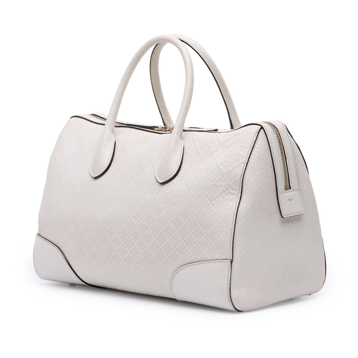 Gucci Diamante Leather Boston Bag