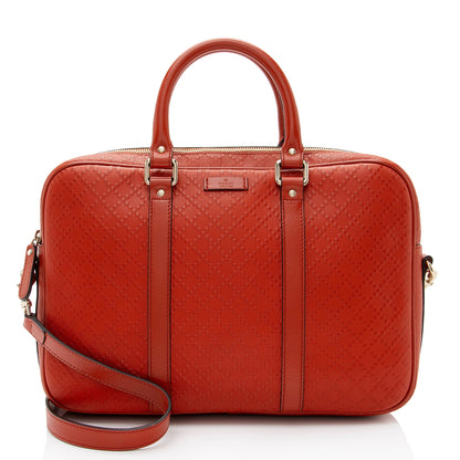 Gucci Diamante Leather Briefcase (SHF-taS7PA)