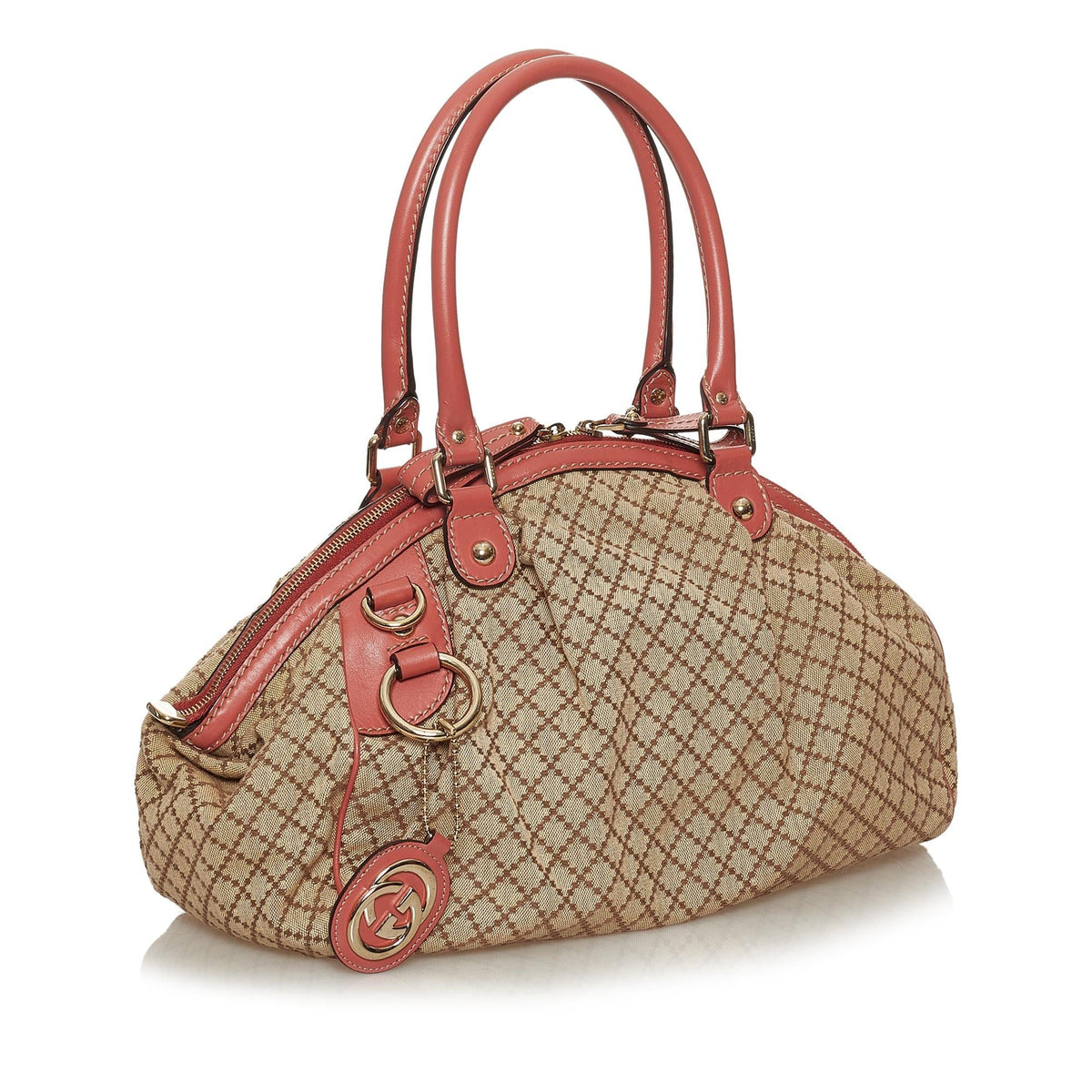 Gucci Diamante Sukey Canvas Handbag (SHG-28932)