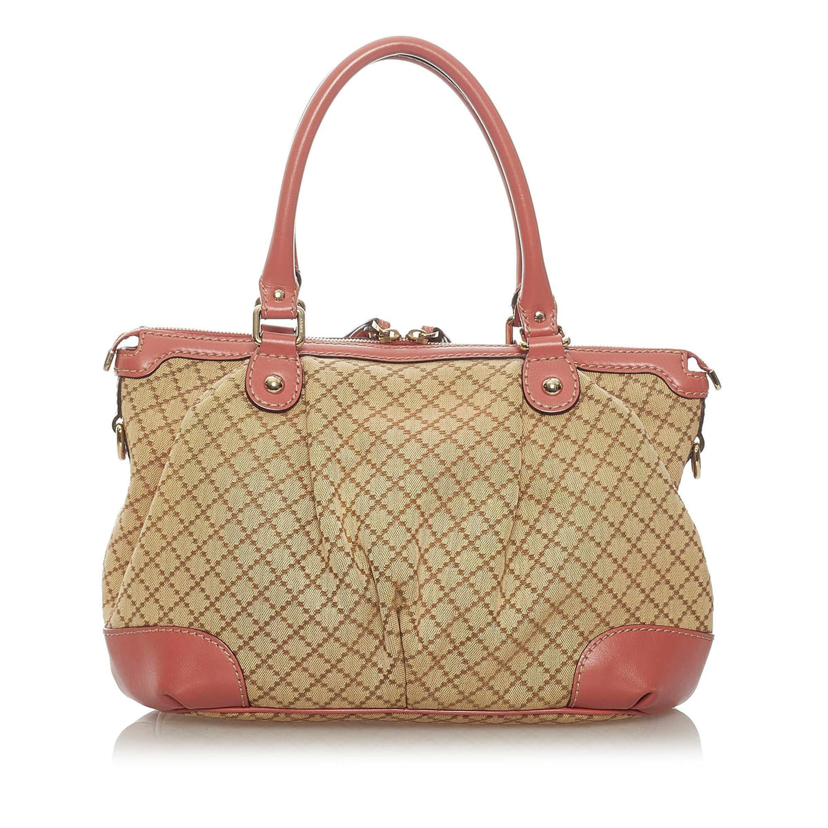 Gucci Diamante Sukey Canvas Satchel (SHG-29040)