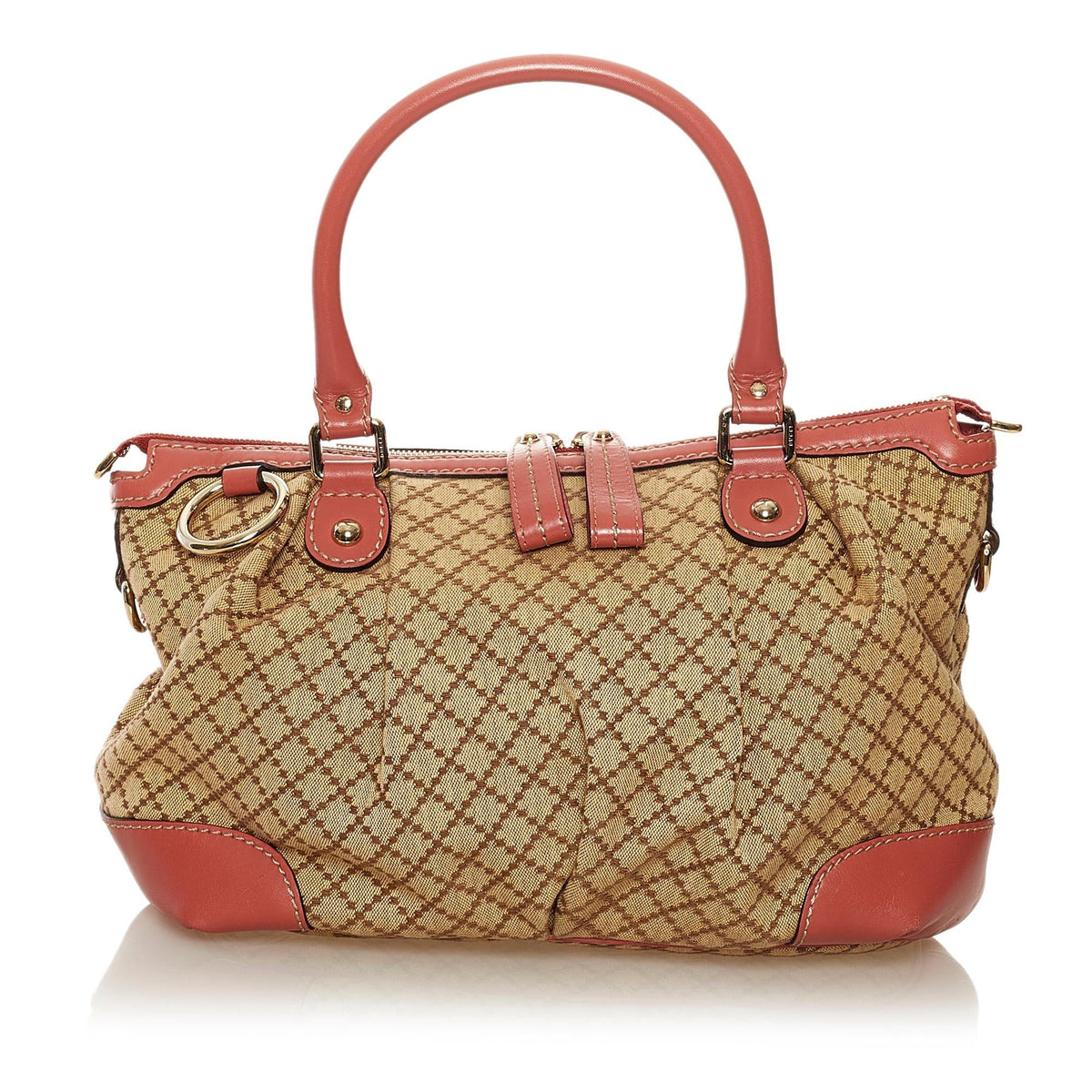 Gucci Diamante Sukey Canvas Satchel (SHG-34461)