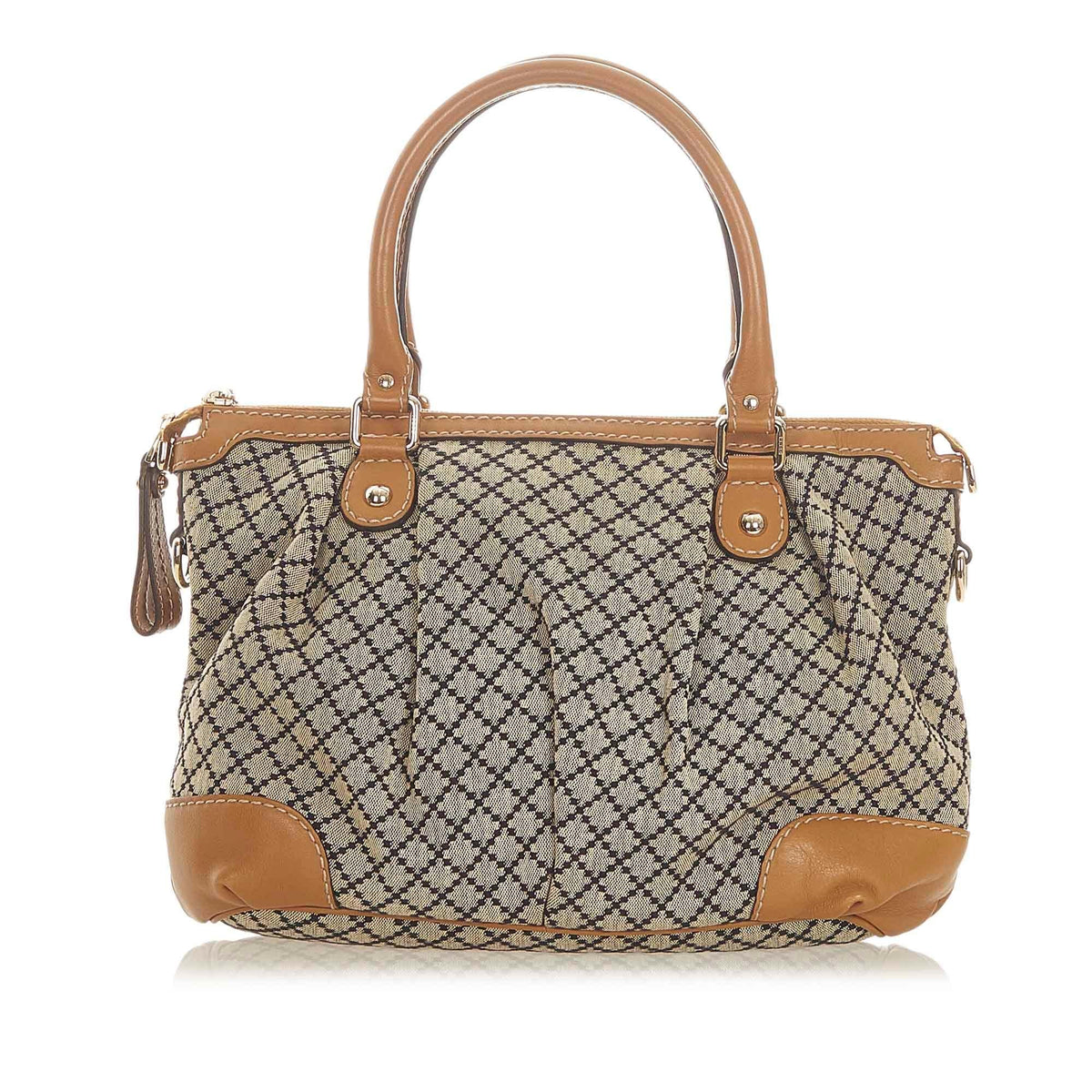 Gucci Diamante Sukey Canvas Satchel (SHG-iZTtvz)