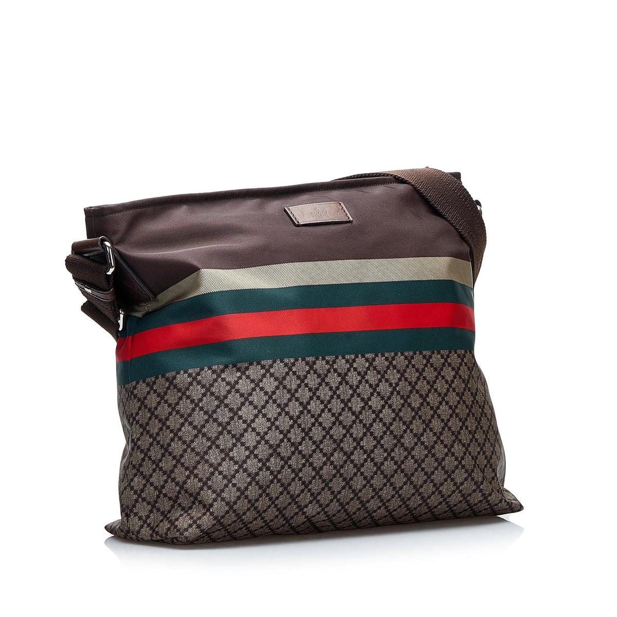 Gucci Diamante Web Nylon Crossbody (SHG-Yo8KPz)