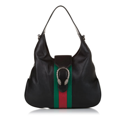 Gucci Dionysus Web Leather Hobo (SHG-31263)