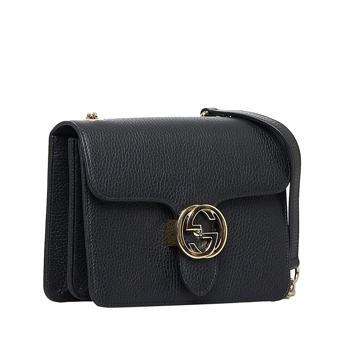 Gucci Dollar Calf Interlocking G Crossbody (SHG-WefOJS)
