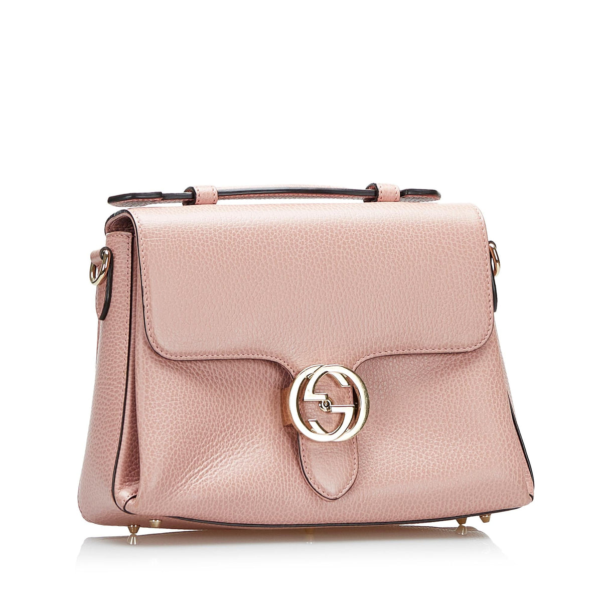 Gucci Dollar Calf Interlocking G Satchel (SHG-qAUwum)