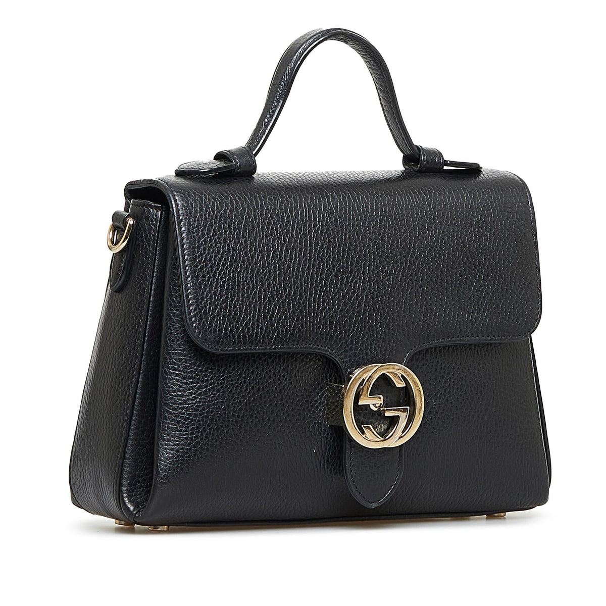 Gucci Dollar Calf Interlocking G Satchel (SHG-w5lLM6)