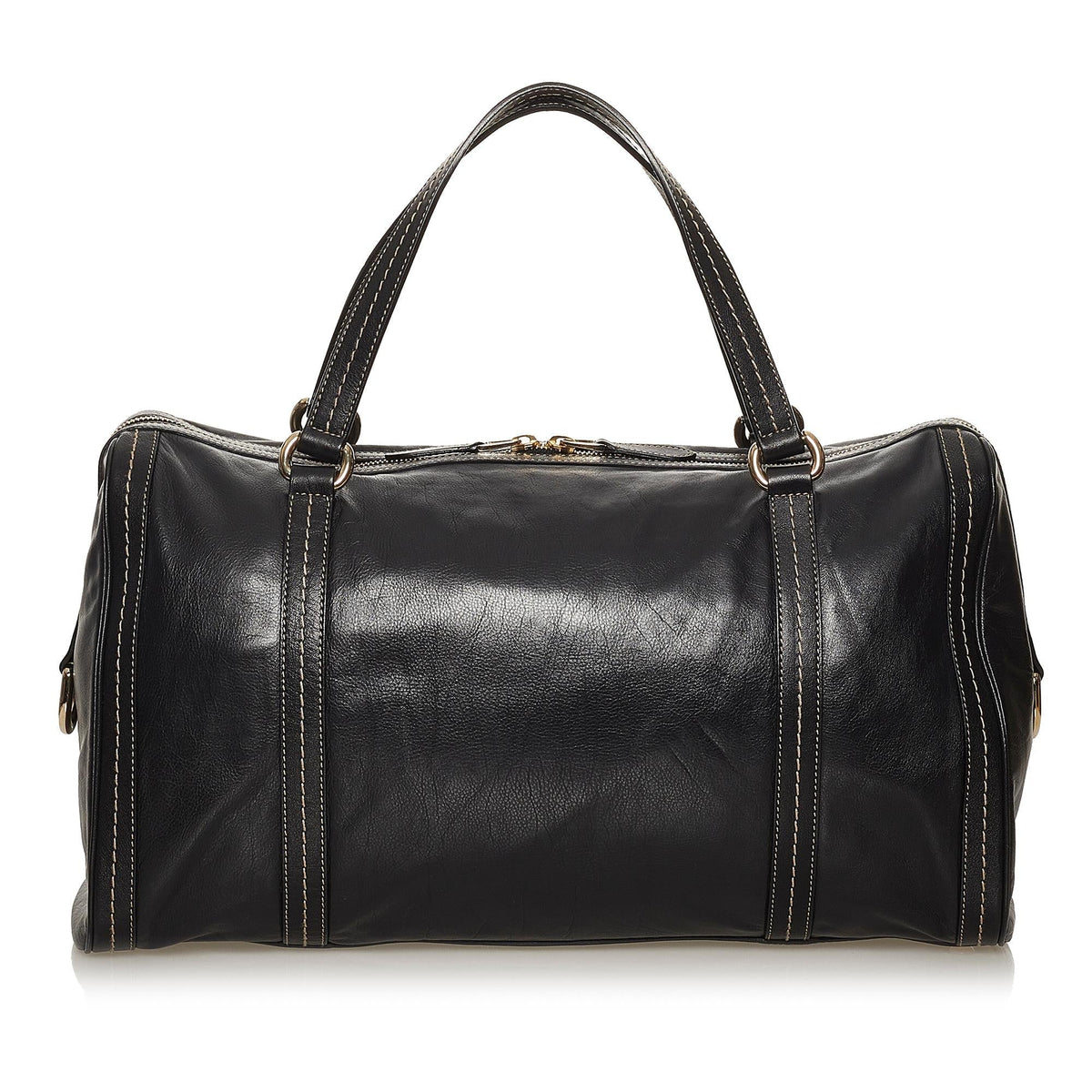 Gucci Duchessa Leather Boston Bag (SHG-2FBg0A)