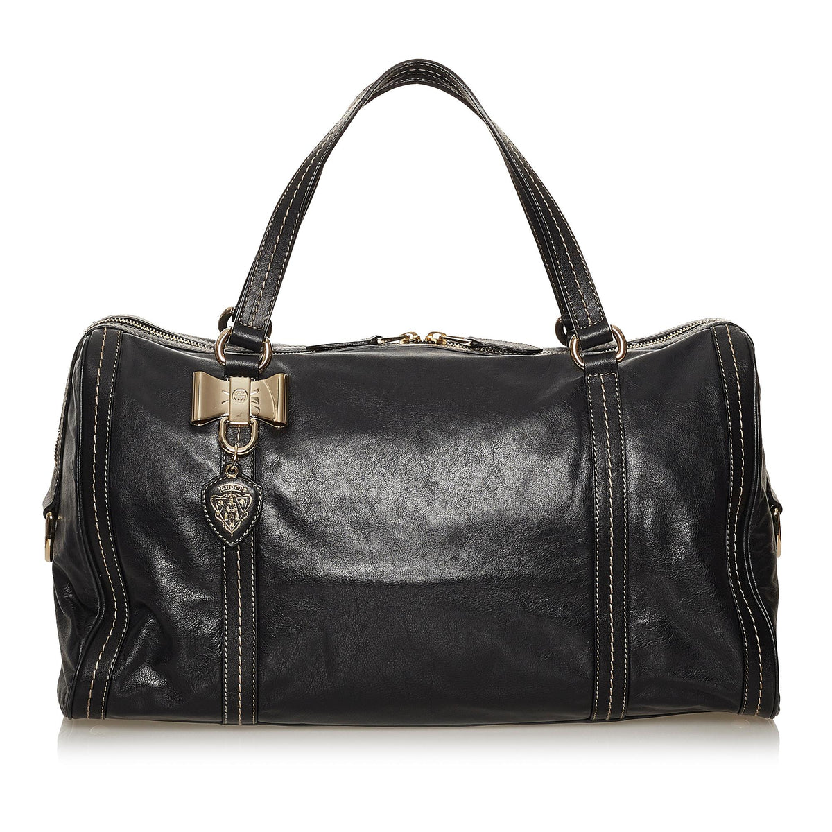 Gucci Duchessa Leather Boston Bag (SHG-2FBg0A)