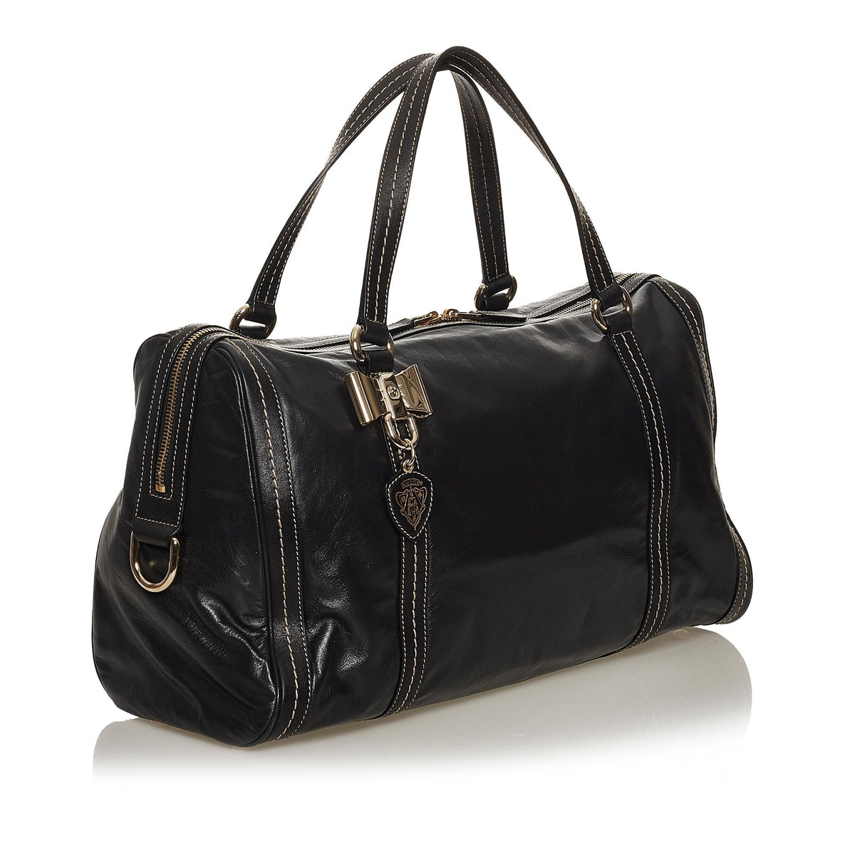 Gucci Duchessa Leather Boston Bag (SHG-2FBg0A)
