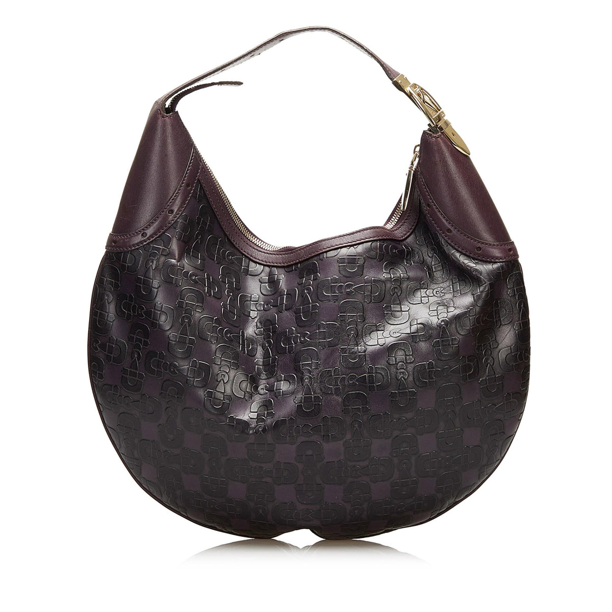 Gucci Embossed Horsebit Glam Hobo (SHG-35585)