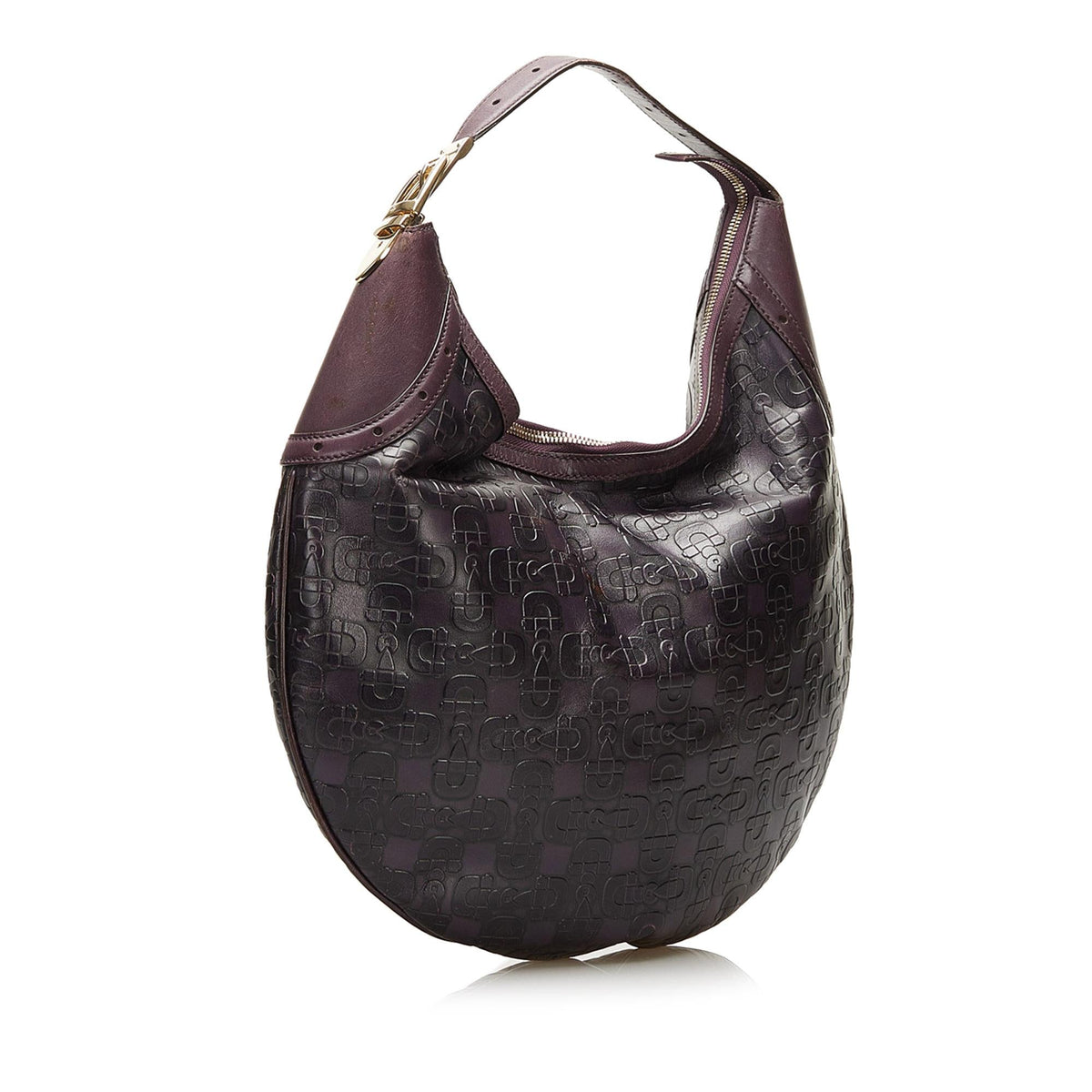 Gucci Embossed Horsebit Glam Hobo (SHG-35585)