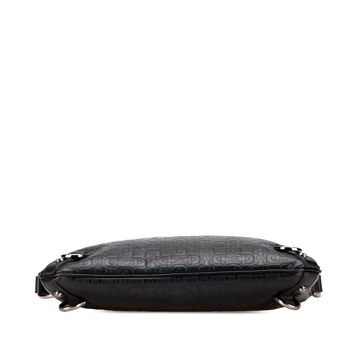 Gucci Embossed Leather Horsebit Abbey D Ring Crossbody