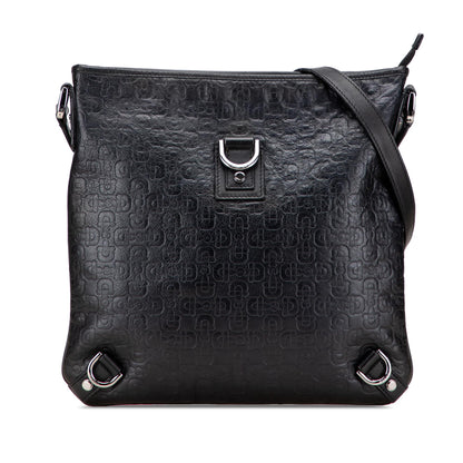 Gucci Embossed Leather Horsebit Abbey D Ring Crossbody