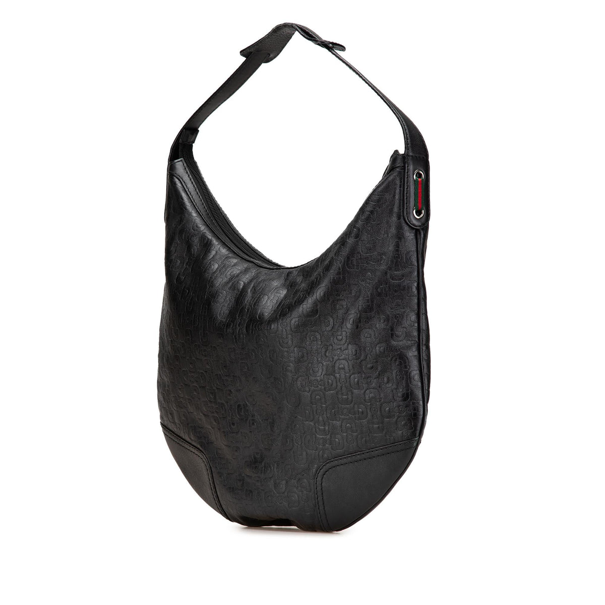 Gucci Embossed Leather Horsebit Princy Hobo