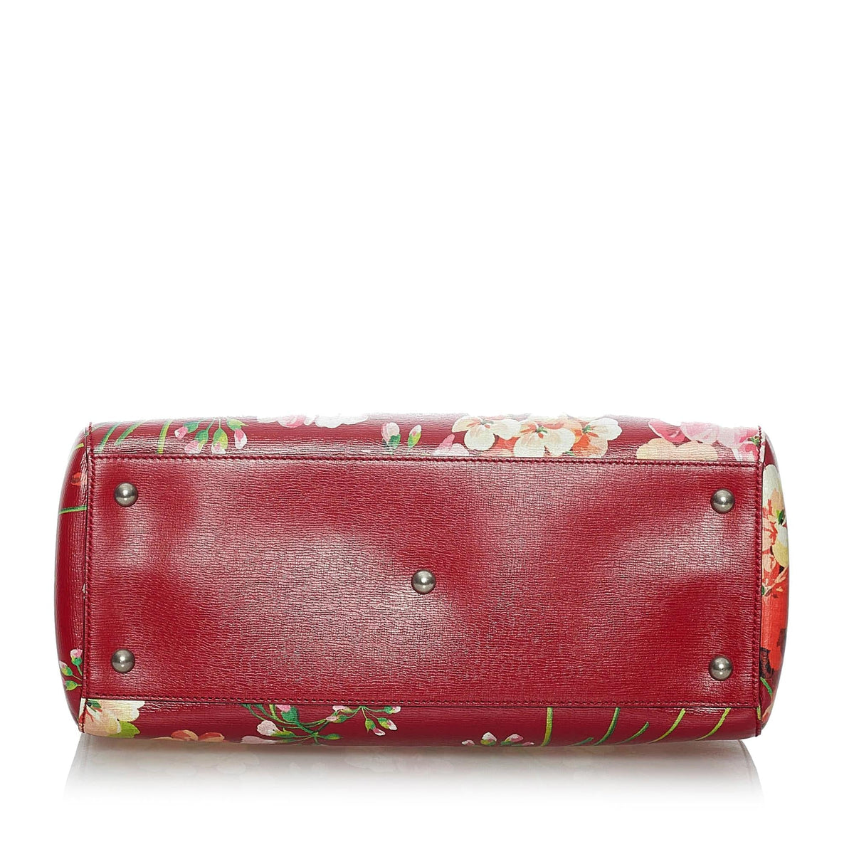 Gucci Flora Bamboo Shopper Leather Satchel (SHG-29733)