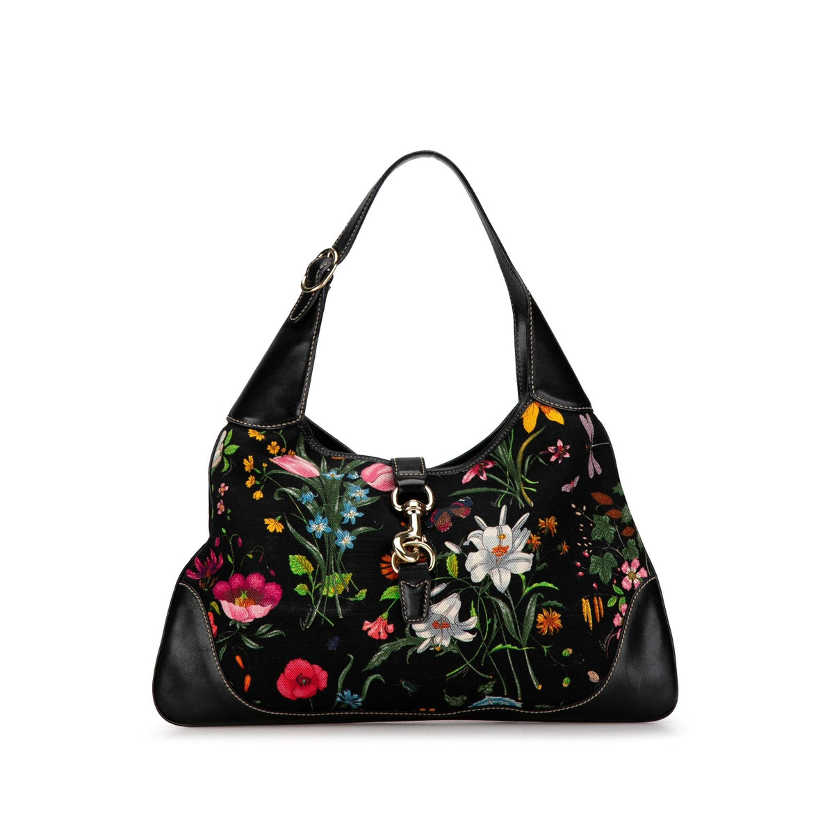 Gucci Flora Canvas Jackie O Bouvier (SHG-N0nf1j)