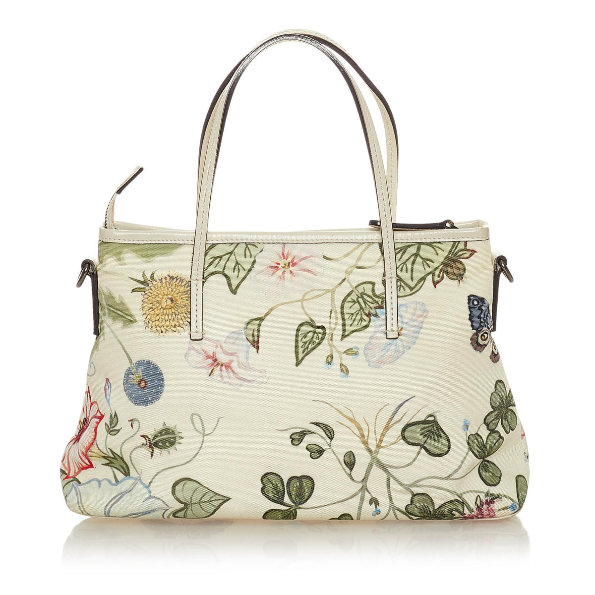 Gucci Flora Knight Canvas Satchel (SHG-28053)