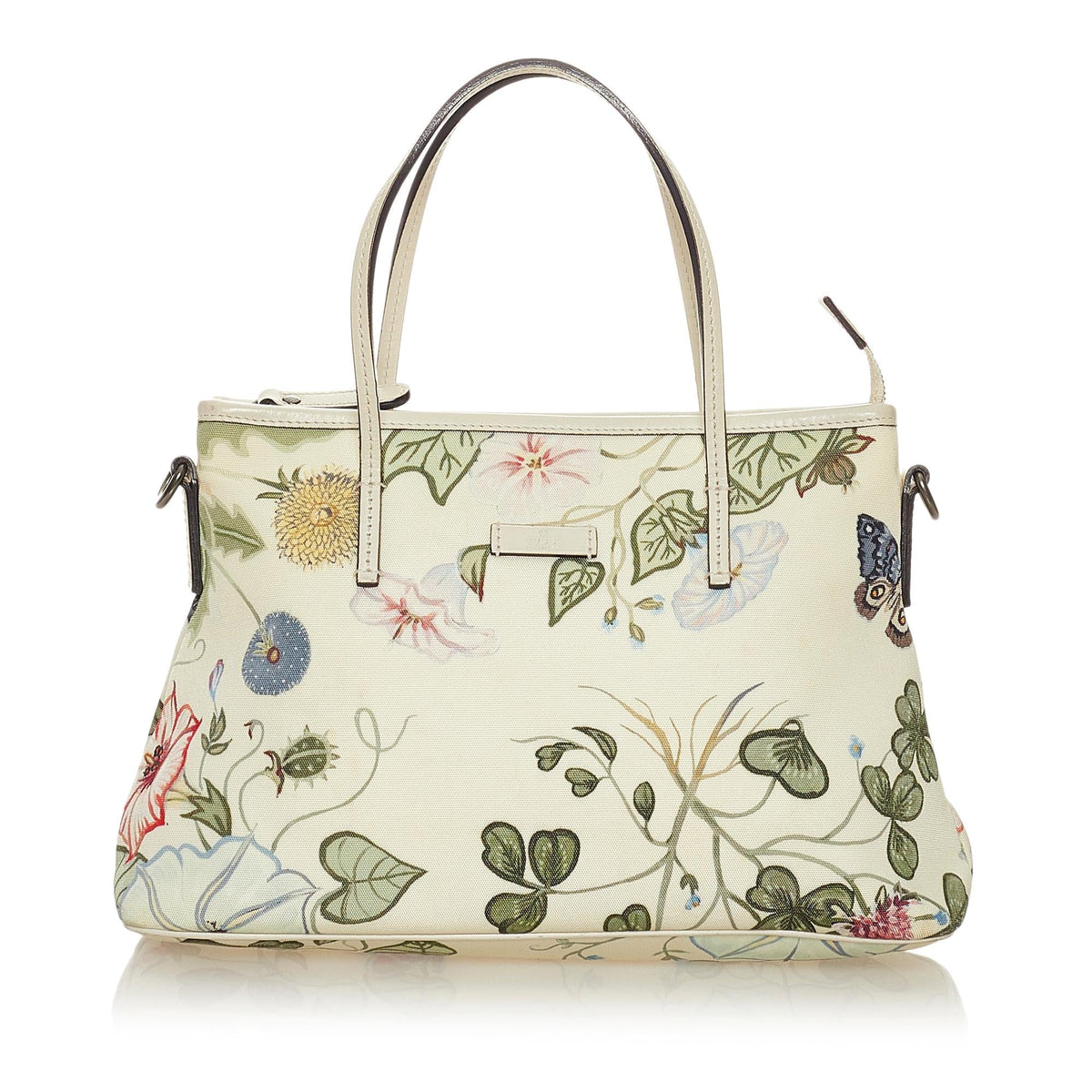 Gucci Flora Knight Canvas Satchel (SHG-28053)