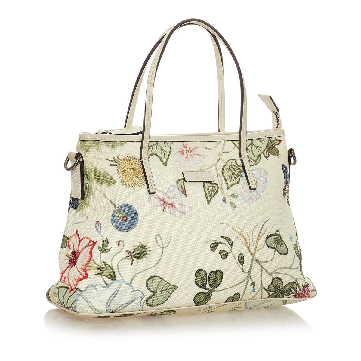 Gucci Flora Knight Canvas Satchel (SHG-28053)